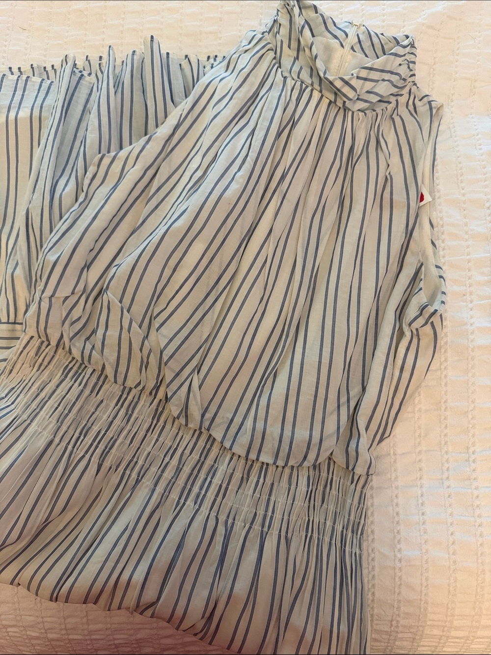 NWT Just Taylor Blue & White Striped 100% Cotton Dress – Size 8